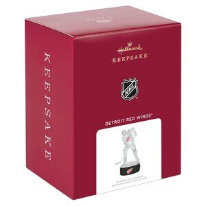 New! Detroit Red Wings Hallmark Keepsake Ornament 2021 NHL Hockey Trophy + Light